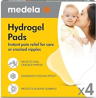 Best Amazon Buy Under: Medela Hydrogel Pads, Instant Pain Relief for Cracked or Sore Nipples from Breastfeeding and Pumping, Cooling Moisture Supports Natural Healing, Pack of 4